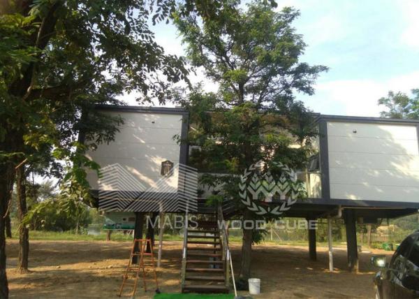Buy cheap High Intensity Prefabricated Wooden Houses With Galvanized Light Steel Frame from wholesalers