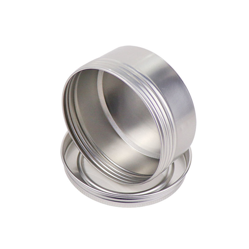 Custom Logo Round Aluminum Cosmetic Jars Metal Tea Canisters For Food Storage