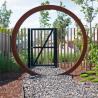 Buy cheap 210cm Diameter Unique Design Corten Steel Moon Gate For Garden Landscaping from wholesalers