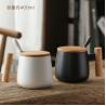 Buy cheap OEM Home Office 400ml Ceramic Tea Cups Mug With Lid And Spoon from wholesalers