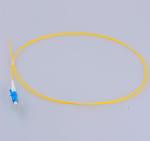 LC PC SM SX 0.9mm Fiber Optic Pigtail IL<=0.2dB white fiber cable