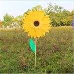 Outdoor sunflower ornaments decoration wooden garden stake
