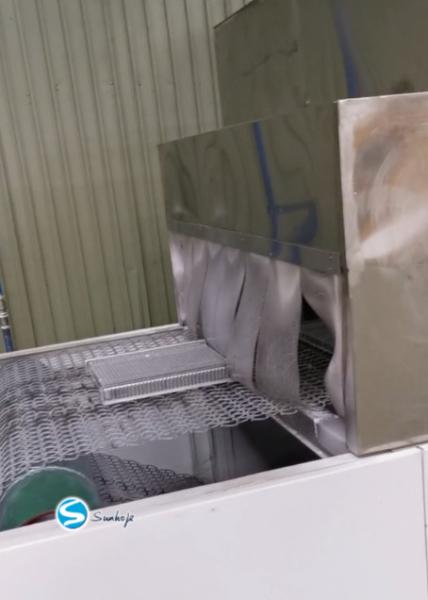 Buy cheap PLC Aluminum Brazing Furnace With 316L Stainless Steel Braided Mesh Belt 35-45m3/H Nitrogen Consumption from wholesalers