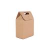 Buy cheap Folding Hard Brown Kraft Paper Gift Bags With Handles For Taking Away from wholesalers