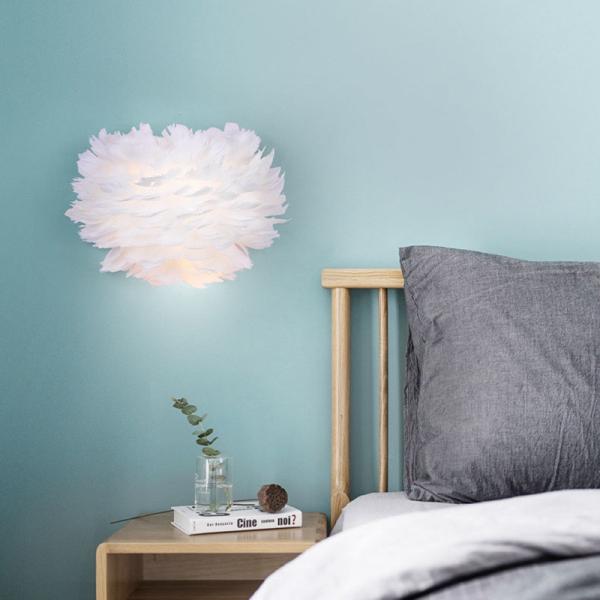 Buy cheap Nordic Pure White Feather Light Wall Lamp Romantic Sconces Lamp for Bedside Lighting(WH-OR-142) from wholesalers