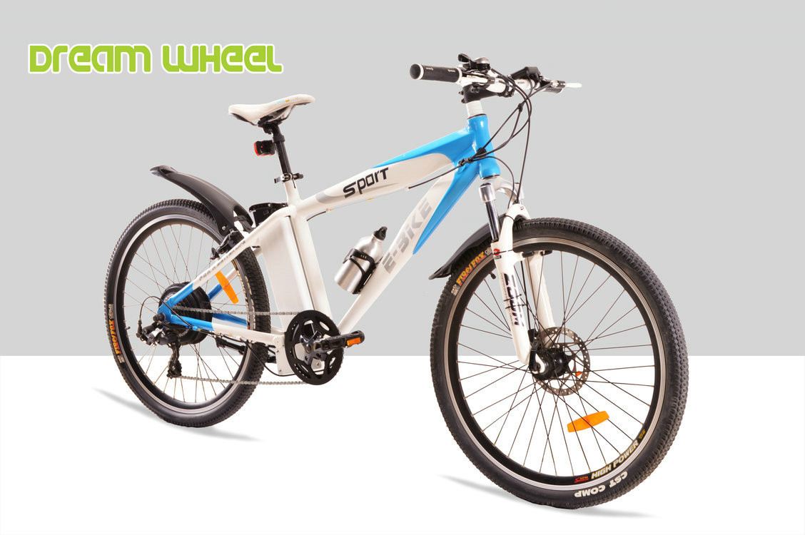 36V 350W Electric Mountain Bicycle , Aluminum Electric Mountain Bike 32km/H