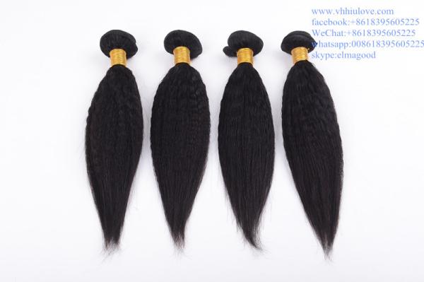 factory price Hair Weaves For Black Women Brazilian 6a kinky straight hair