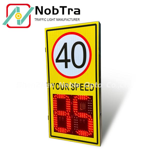 Buy cheap Solar Powered Radar Sign with Temperature Display from wholesalers