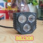 Big 3 Led Devil Eyes White Yellow Flashing Metal Motorcycle Projector Light