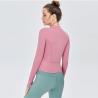 Buy cheap Women's Full Zip Sports Horse Riding Tops Solid Color Long Sleeve Soft Nylon Shirts from wholesalers