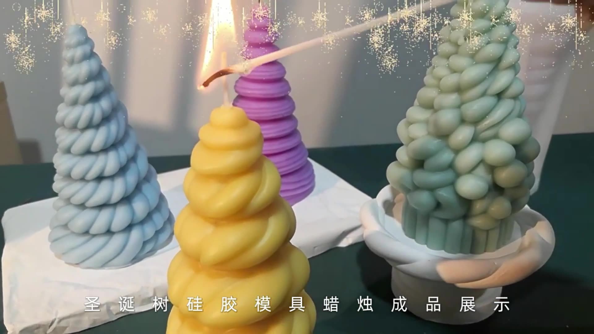 Silicone Christmas Mold for DIY Wax Candle Soap Art Craft Cake Chocolate Home Decor