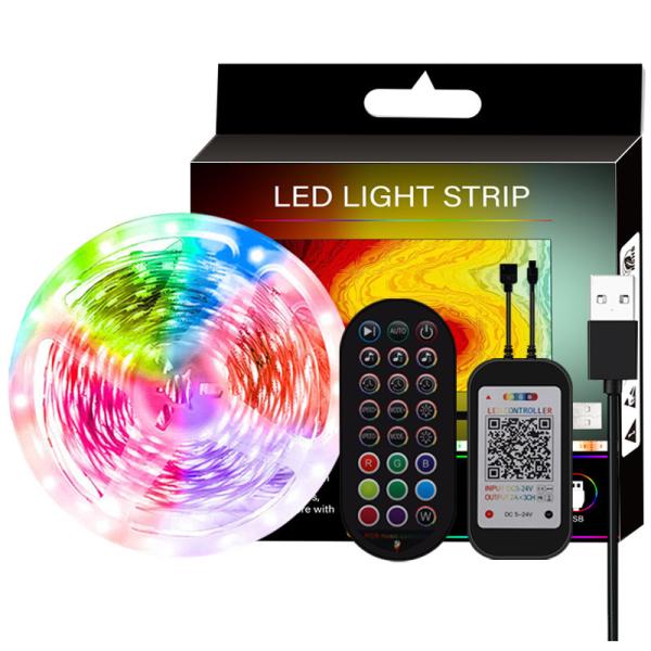 Buy cheap USB 5V Smart LED Strip Lights 5050 RGB Color For TV Background CE Certificate from wholesalers