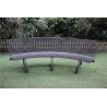 Buy cheap Custom Curved Outdoor Metal Benches For Bus Stop Park Street from wholesalers