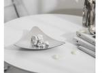 Triangle SS304 Dessert Plate Metal Houseware Nordic Style 27*24CM
