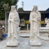 Buy cheap Mother Mary And Jesus Marble Sculpture Life Size White Virgin Mary Statue Stone Carving Religious Church Outdoor from wholesalers