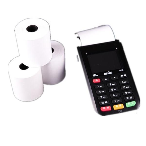 Buy cheap 100% Virgin Wood Pulp POS Thermal Paper Roll 45-80gsm Weight Customizable Sizes from wholesalers