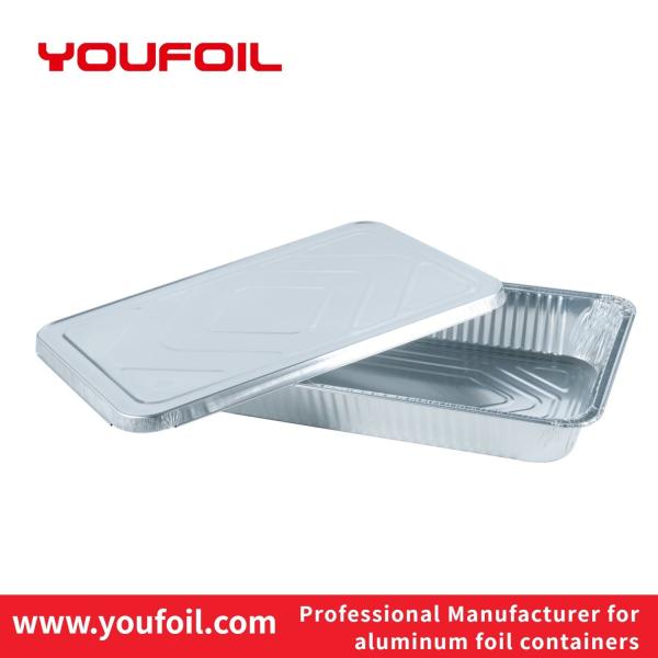 Buy cheap Wrinkle Wall Disposable Rectangular Aluminum Foil Container Lightweight from wholesalers