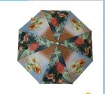 Gift Compact Foldable Auto Open Umbrella For Adults , Self Fabric Pouch