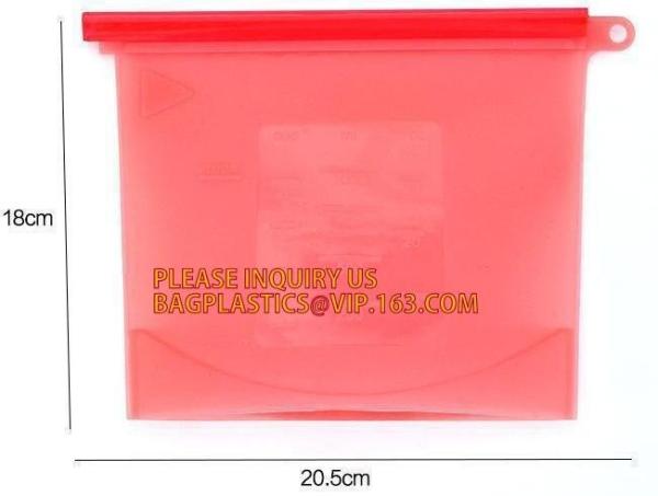 Reusable Vacuum Food Bag Silicone Food Storage Bag Fruits Vegetables Meat