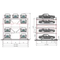 Buy cheap Four - Six Level Lift Vertical Parking Garage Sliding Parking System For Car product