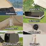 2.13*2.13*2.18M Beige Color UV Protection Waterproof Coated Polyester Pop Up