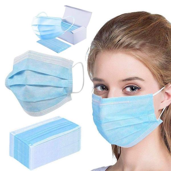 Buy cheap Blue 3 Ply Earloop Disposable Medical Face Mask for Adult Nose Clip Elastic Lab Tested from wholesalers