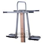 china outdoor park gym equipment park wood double pendulum