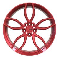 Buy cheap 19 Inch Three Piece Forged Auto Wheels Rims Brushed Red product