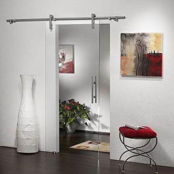 Buy cheap Frameless Tempered Clear Glass Door Hanging Sliding Soundproof from wholesalers