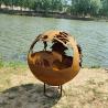 Buy cheap Heat Resistant Painted Corten Fire Pit Bowl 800mm Diameter from wholesalers