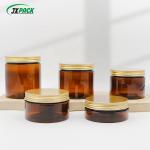 Transparent Cosmetic Cream Jar Containers , 1000ml Plastic PET Jar With Aluminum