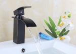 Zinc Alloy Single Handle Waterfall Bathroom Faucet Easy Install ROVATE