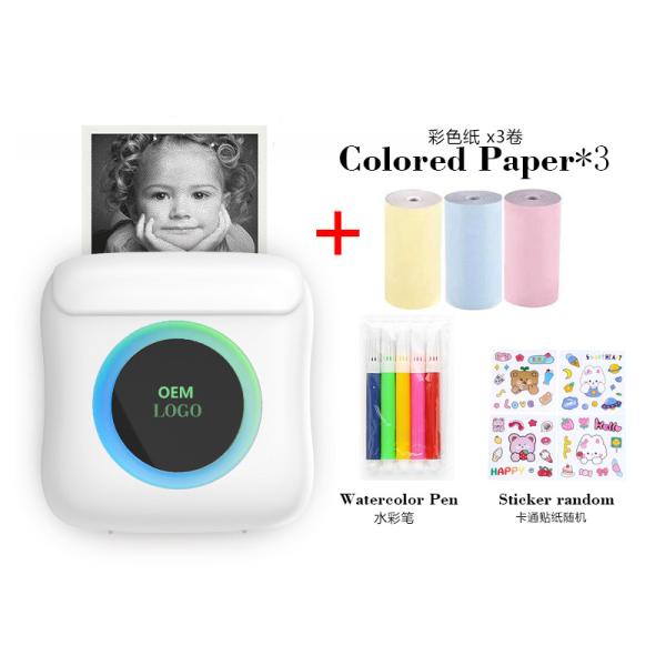 Buy cheap Portable Phone Thermal Mini Printer Sticker Bluetooth 200DPI from wholesalers