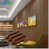 Buy cheap Mall Slat Interiored Nano PVC Wood Effect Indoor Fluted Wall Panel for Wall Decoration from wholesalers