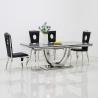Buy cheap 2m Length Luxury Marble Stainless Steel Square Dining Table OEM ODM from wholesalers