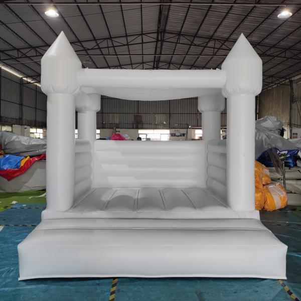 Buy cheap Mini Size 8*8ft Inflatable White Jumping Bounce House For Wedding Birthdays Party from wholesalers