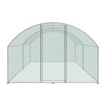 Round Roof Design Metal Chicken Run Coop Cage Animal Poultry House Hutch
