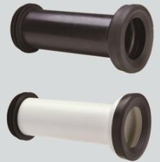 Buy cheap Straight Toilet Drain Pipe Small Friction Resistance Black And White Combination from wholesalers