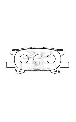 Buy cheap 2.5-Pound Front and Rear Ceramic Brake Pads 04466-12130 for Toyota N Braking Systems from wholesalers