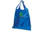 Handled Waterproof Tote Bag Blue Nylon / Polyester Foldable Shopping Bags