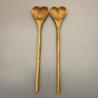 Buy cheap wooden heart shaped salad spoon from wholesalers