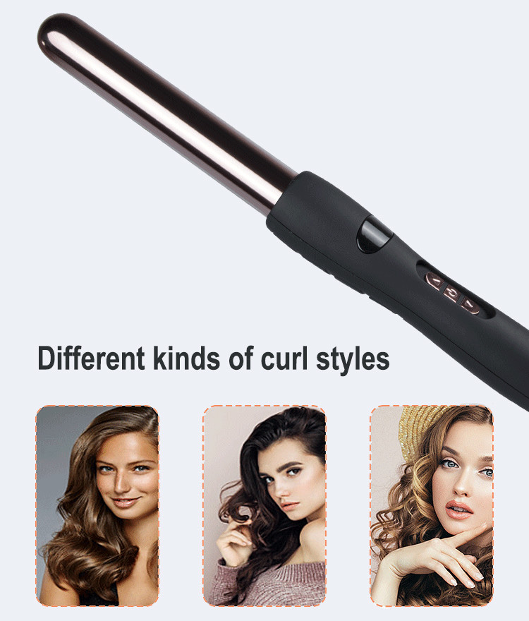 50 60Hz Mini Ceramic Hair Curler , Magic 1 Inch Curling Rod