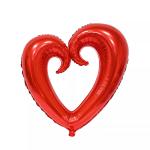18 Inch Heart Shaped Aluminium Foil Helium Balloons for Birthday Wedding Party