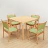 Buy cheap Square Brown Dining Room Table Chairs for Elderly in Home Care Community Direct from wholesalers
