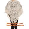 Buy cheap Black Fringed Shawl Wrap Crochet Beaded Scarves with tassel, Handmade, Crocheted Multiwear from wholesalers