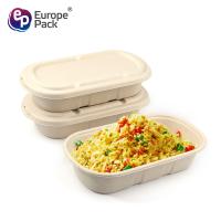 Buy cheap Compostable Ecofriendly Sugarcane Bagasse Take Away lunch Box Biodegradable product