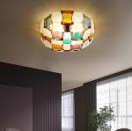 Italy Design Colorful Pvc Lattice Led Ceiling Light Creative Living Room Mida