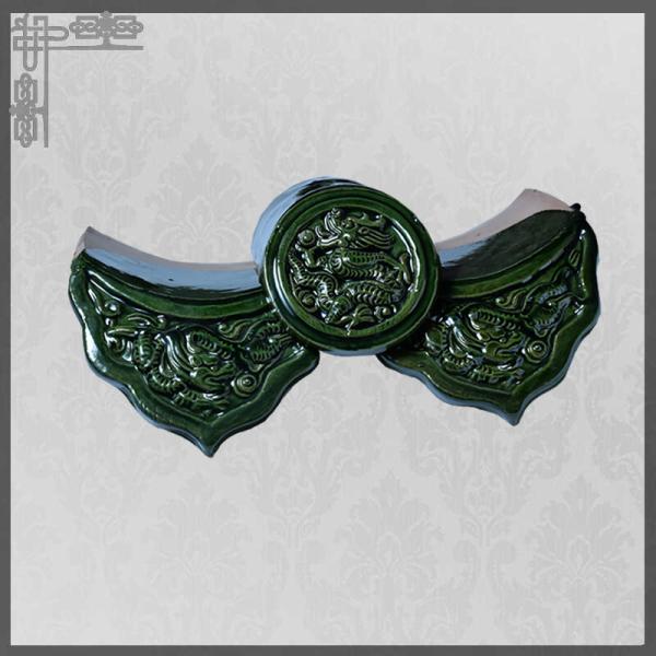 Buy cheap Green Chinese roofing tile dragon for temple garden from wholesalers