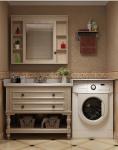 1.3m mirror Solid Wood Bathroom Vanity Ready Made SGS Sink Cabinets