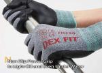 Nylon / Polyester Liner Foam Nitrile Coated Gloves Anti Abrasion Free Sample